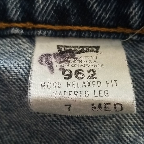 Vtg Levi's 962 Junior High Rise Tapered Leg Baggy Baddie Jeans 27 x 31 - Picture 4 of 9